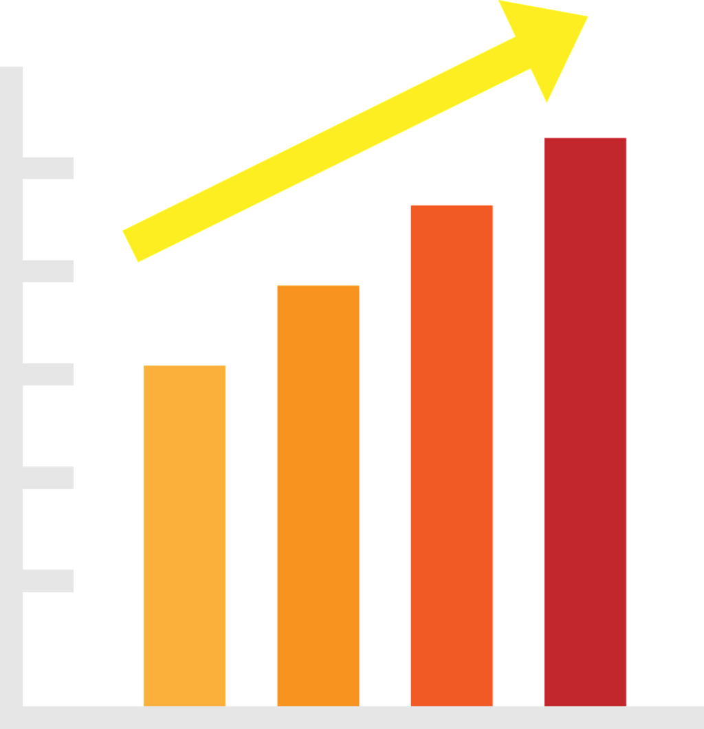 Free graph bar chart vector