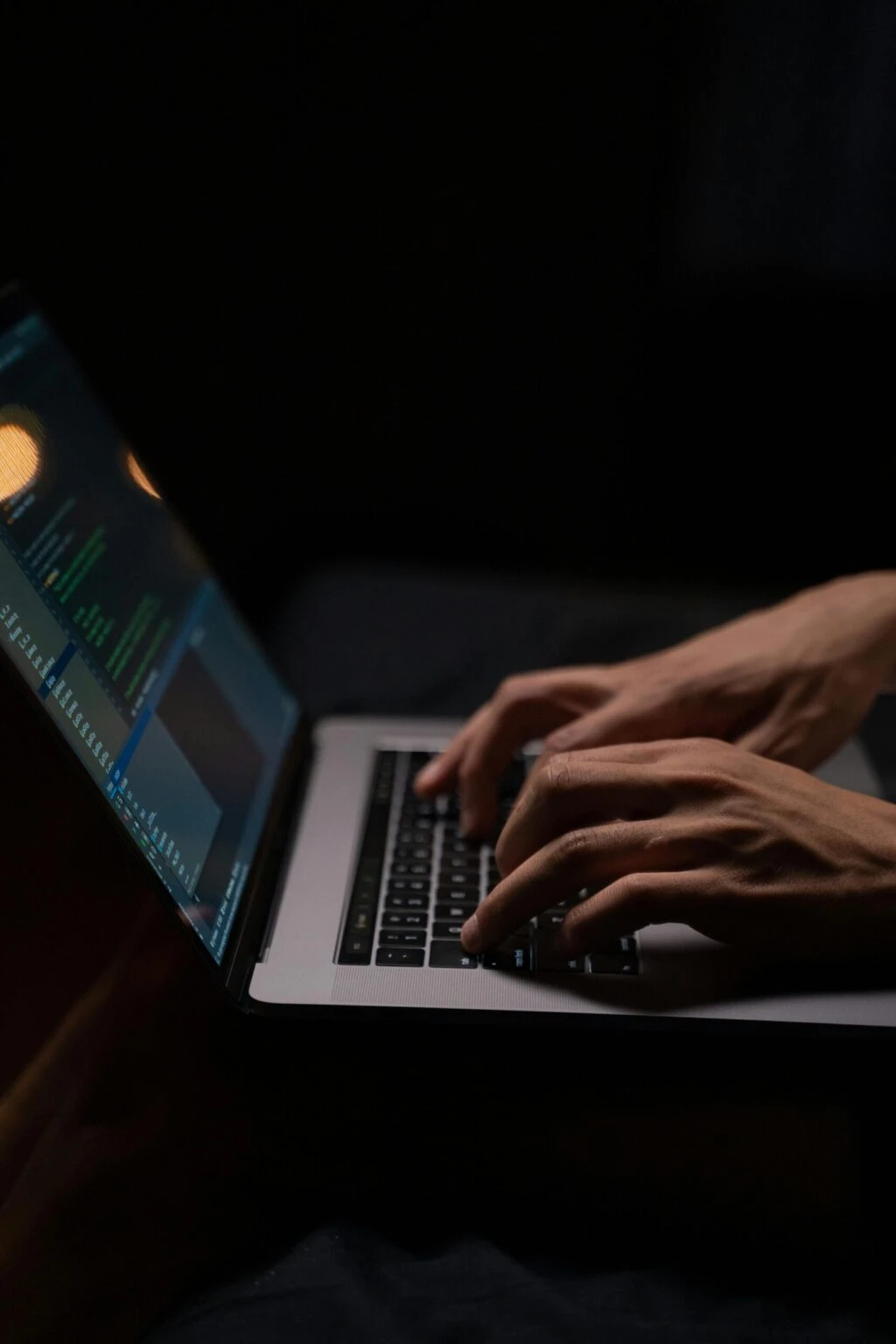 person-using-silver-and-black-laptop-computer